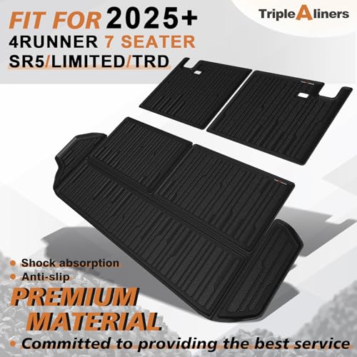 Trunk & Rear Seatback Mat for 2025 2026 4Runner (4Runner | 7-Seat | 2025+)