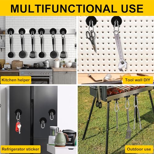 Magnetic Hooks (Black / 0.98in)