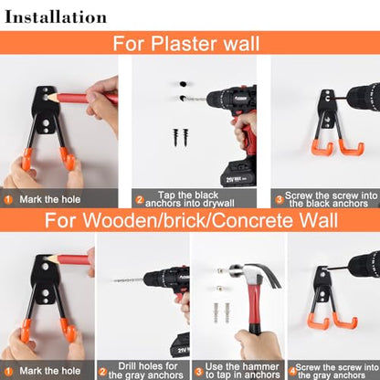 24PCS Garage Hooks (24PCS OR)