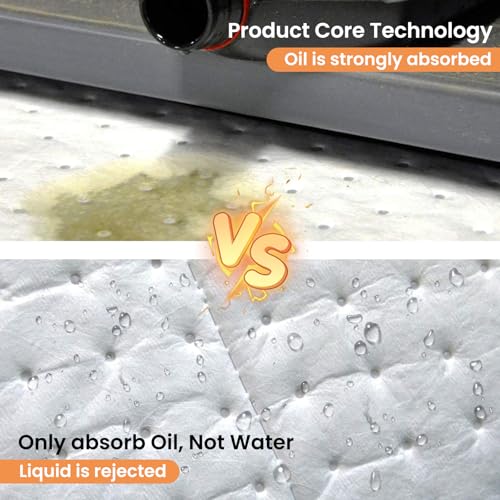 15"x18" Oil Absorbent Pads 200 Pack ((15"x18", 200pcs))