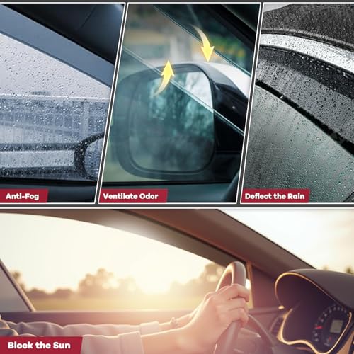 in Channel Window Rain Guards Fit for 2017 (For 2017-2025 Impreza Hatchback)