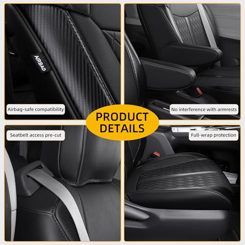 Custom Sienna Seat Covers for 2021 (Black Luxe / 8-Seat)
