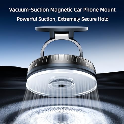 Magnetic Car Phone Mount for MagSafe (C. J36-White Base)