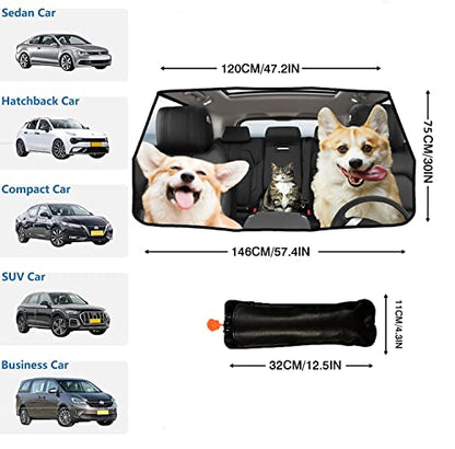 Pet Dog Cat Custom Windshield Sun Shade Custom Fit Umbrella (57X31 Inch / Color-DIY-2)