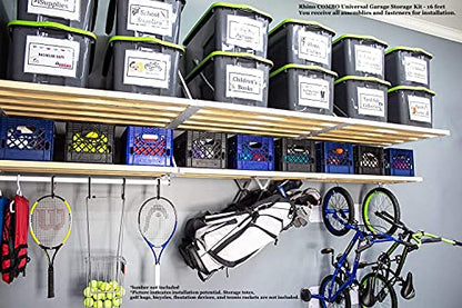 Rhino Combo Universal Garage Storage Kit (16-ft Length x 33.5-in and 20-in Depth)