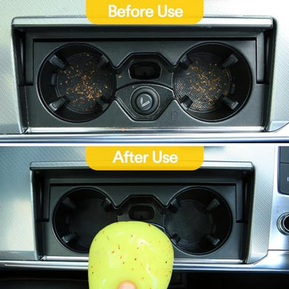 Car Cleaning Gel Clean Putty Car Slime for Cleaning (Blue+Yellow)