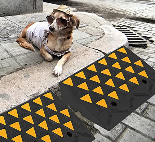 6 Inch High Rubber Curb Ramp 23.6" Long (6 inch Rise)