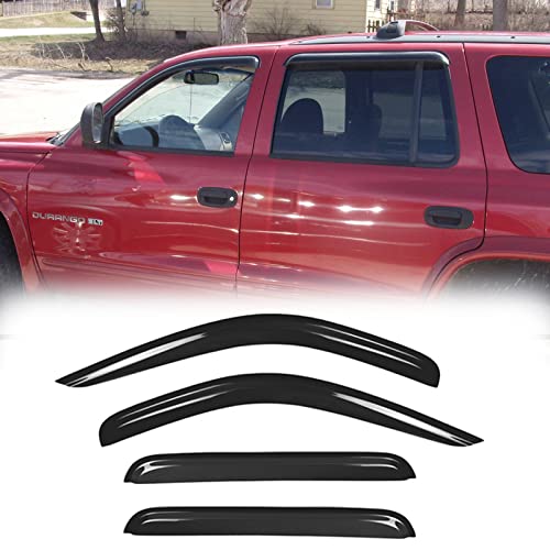 Window Visors Rain Guards for 1998 (Dodge Durango 1998-2003(Dark Smoke))