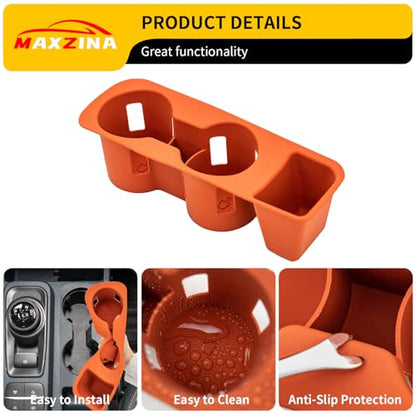 Cup Holder for 2022 (Compatible with 2022+ Ford Maverick Orange)