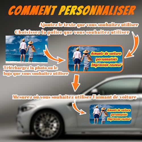 Custom Magnet Car Stickers (45x15cm/17.7x6in)