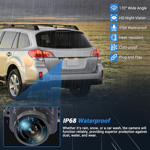 Rear View Backup Camera Compatible with Dodge Journey 2011 (56054158AB)