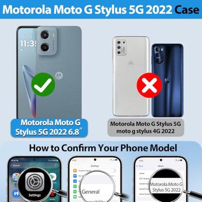 for Moto G Stylus 5G 2022 Case (Moto G Stylus 5G 2022（6.8"） / Green)