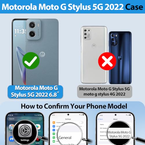 for Moto G Stylus 5G 2022 Case (Moto G Stylus 5G 2022（6.8"） / Silver)