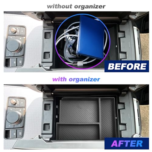 for 2024 2025 2026 Mazda CX90 CX70 Center Console Organizer