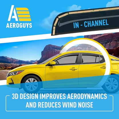 Extra Durable Window Deflectors in (For Nissan Sentra 20-25)