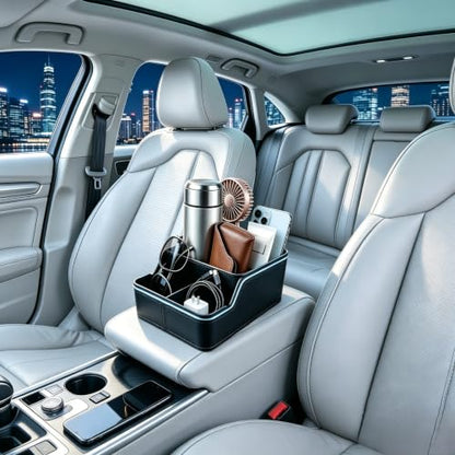 Car Storage Organizer Between Seats (Black)