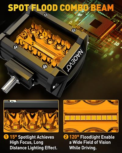 4 Inch LED Pod Lights (Amber)