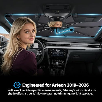 Windshield Sun Shade Umbrella for Volkswagen Arteon 2019 (For Volkswagen Arteon 2019–2026)