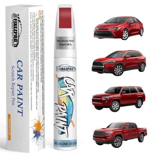 3R3 Barcelona Red Pearl Touch Up Paint for Toyota (For toyota / Barcelona Red Pearl(3R3) compatible with 4Runner/Camry-models/Corolla/Corolla-Cross)