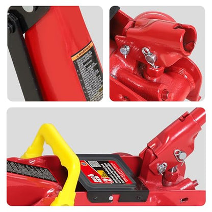 TAM82012 1 Torin Low Profile Hydraulic Trolley Service (Red / Standard With Case / 2 Ton)