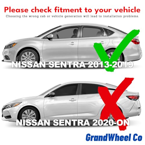 Window Deflectors Smoke Tinted in (For Sentra 13-19 Sedan)