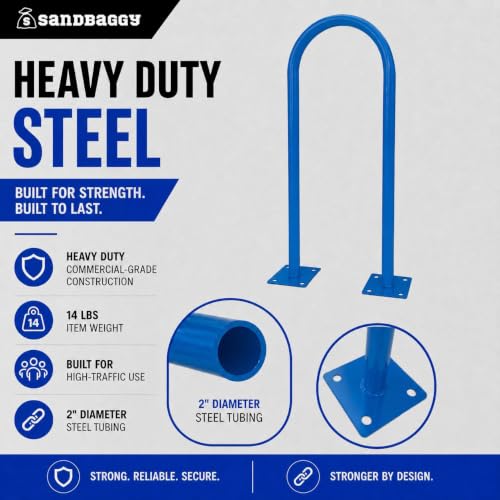 U Shaped Bike Rack (Blue)