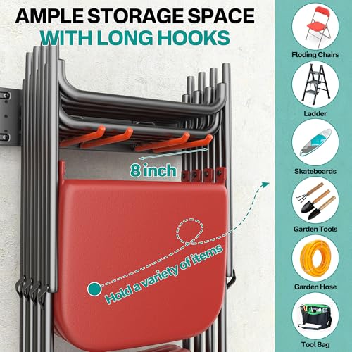 Garage Tool Storage Organizer (8Hooks)