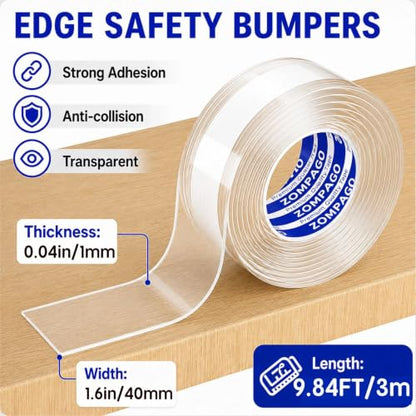 Table Corner Protectors (Clear / 1.6in x9.84FT)