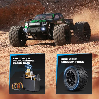 18859 1 18 Scale All Terrain RC Car (Green-black)