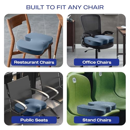 Memory Foam Seat Cushion (Blue)