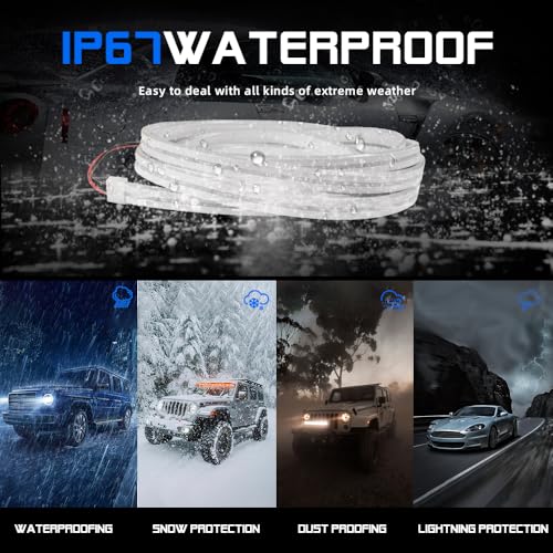 Upgrade Dynamic Flowing Car LED Trunk Light Strip (White / Dynamic Flowing-79 In.)