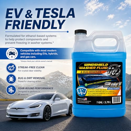 Windshield Washer Fluid 2 (Blue / 128 Fl Oz (Pack of 1))