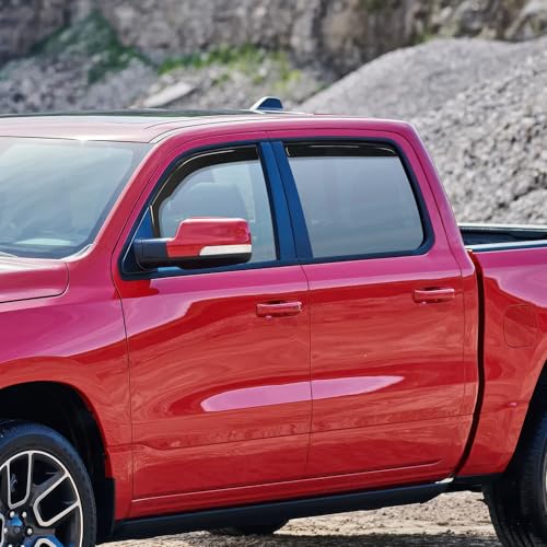 in Channel Rain Guards for Dodge Ram 1500 Crew Cab 2019 (RAM 1500 2019-2026 Crew Cab)