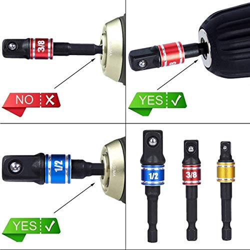 Socket Adapter Extension Set (3*black)