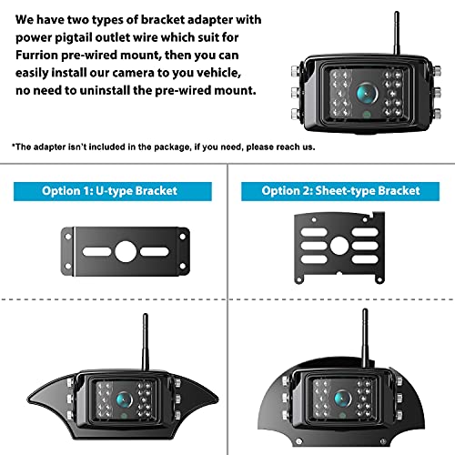 HD 1080P DVR 10" Wireless RV Backup Camera System (Coal Black / 10-inch+2 Cam)