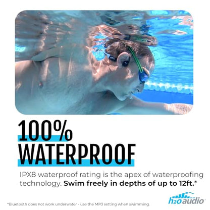 TRI 2 Multi Sport Waterproof Headphones with Charging Case (TRI 2 Blue + Charging Case)