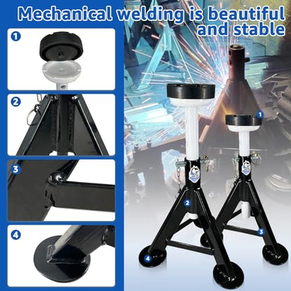 HKTE 4 Ton Jack Stands for Cars (JACK STANDS 8000LB)
