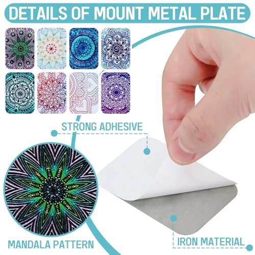 8 Pcs Cute Magnet for Phone Case Car Mount Sticker (Rectangle)