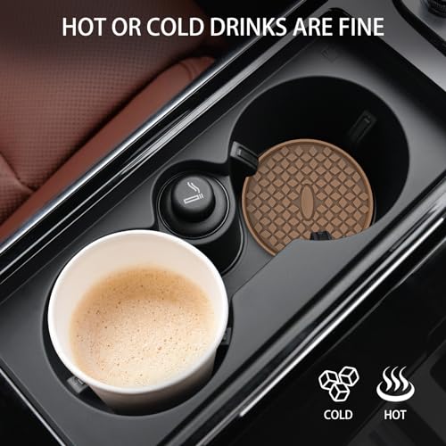 Car Cup Coasters [4 Pack] Silicone Car Coasters (4pack-coffee)
