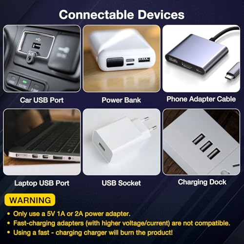 2 PCS USB Car Lights (Red / 2 pcs)