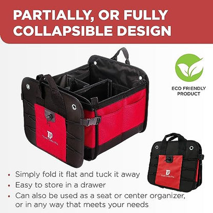 Red Car Trunk Organizer for Women (Large / Red)