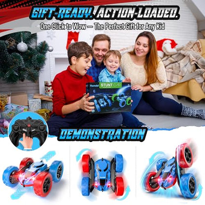 STEM Remote Control Car for Kids (Blue&red / Pro (USB-C & Modular Battery))