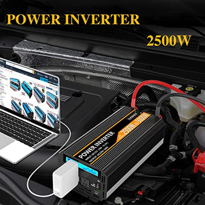 2500W Power Inverter 12V DC to AC 110V (2500W-DA)