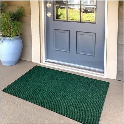 Heavy Duty Durable All Weather Indoor (5' x 9' (Rectangular) / Green)