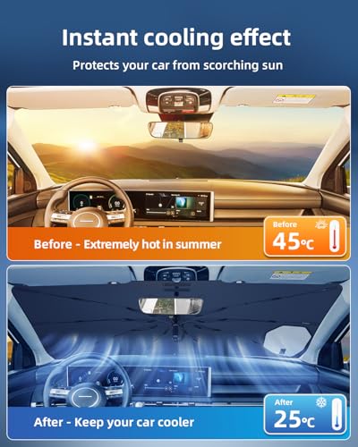 Windshield Sun Shade Umbrella for Hyundai Tucson 2026 2025 (for Hyundai Tucson 2022+)