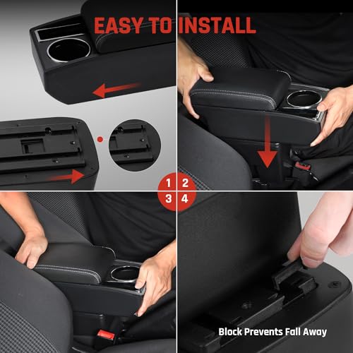 Armrest Box for Toyota Hilux Accessories (White Thread)