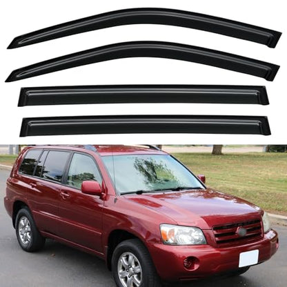 Window Visors Rain Guards for 2001 (2001-2007 Toyota Highlander)