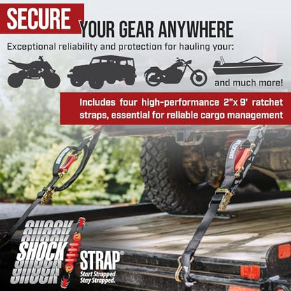 Ratchet Strap (4 Pack / 9' x 2")