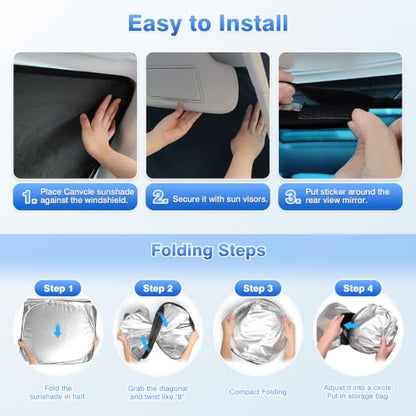 Windshield Sun Shade for Ford Bronco Sport 2021 (Ford Bronco Sport 2021-Present)