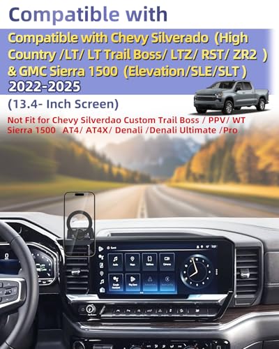 Car Phone Holder for 2022 (Silverado 1500/GMC Sierra 1500 2022-2026 / Magsafe)